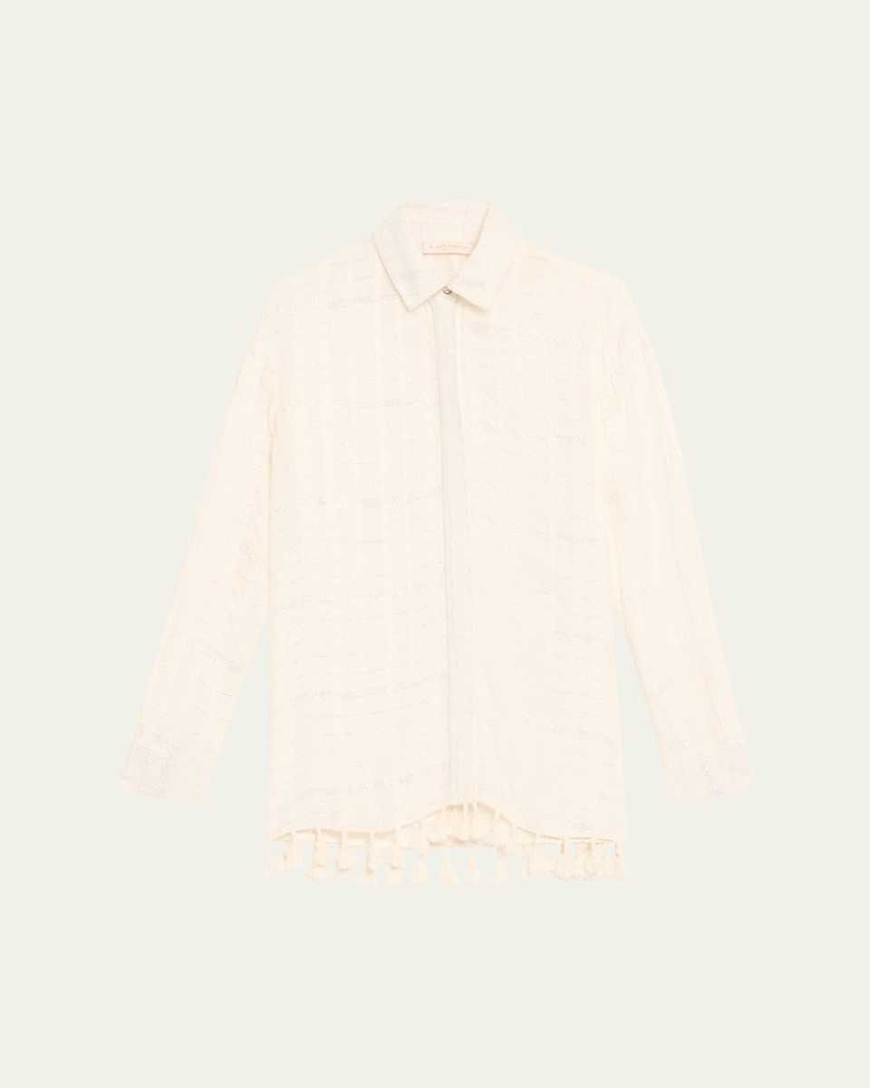Roman Tassel-Trim Tunic